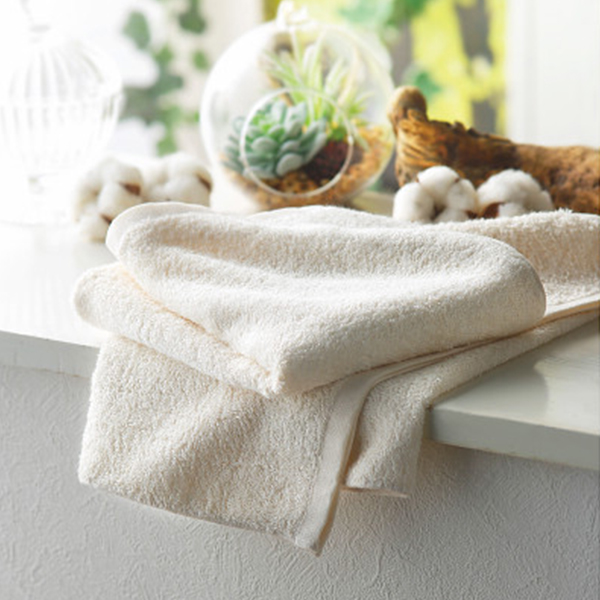 オーガニックコットンフェイスタオル　２枚セット