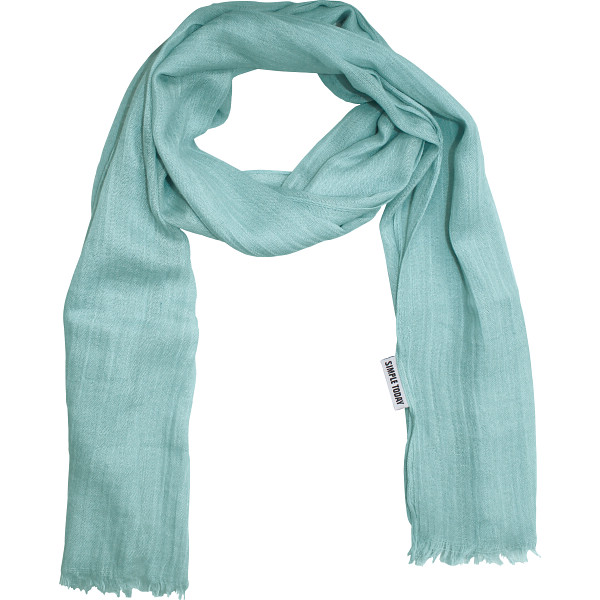 シンプルトゥディ　ストール　ツイスト加工　ブルー