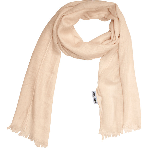 シンプルトゥディ　ストール（ツイスト加工）　ベージュ