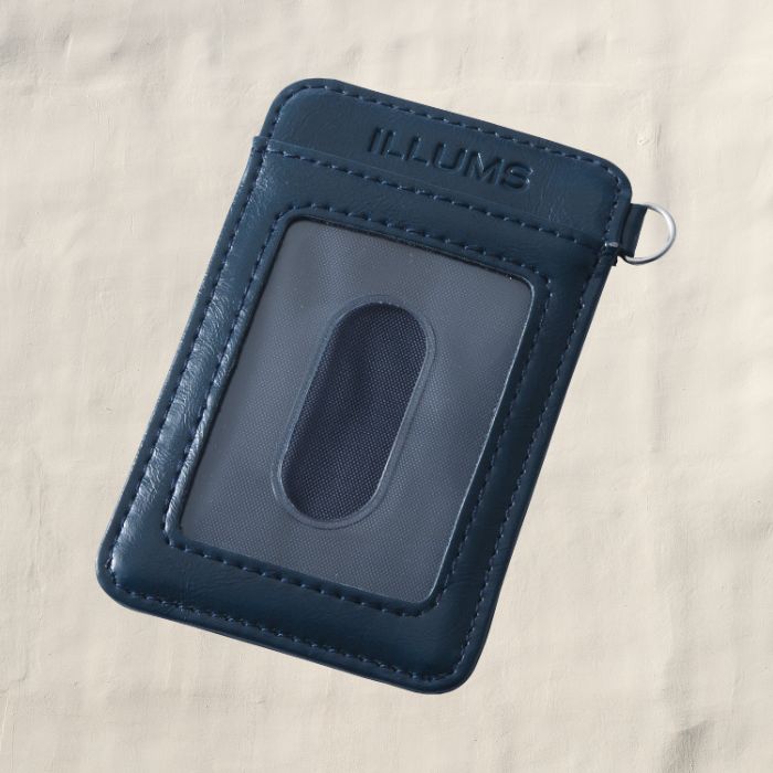 イルムス　パスケース　ネイビー
