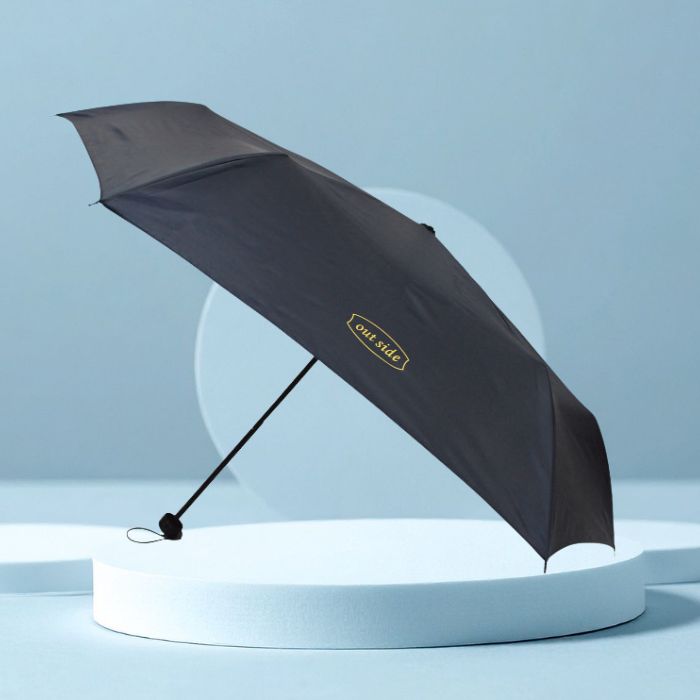 アウトサイド　丸ミニ傘　ネイビー
