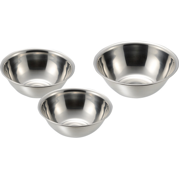 プロンジュⅢ　ステンレスボウル３点セット