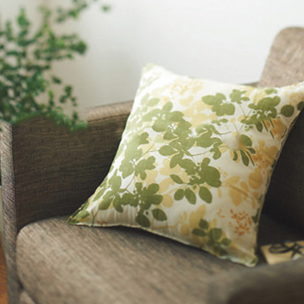 クッション（リーフ）　グリーン