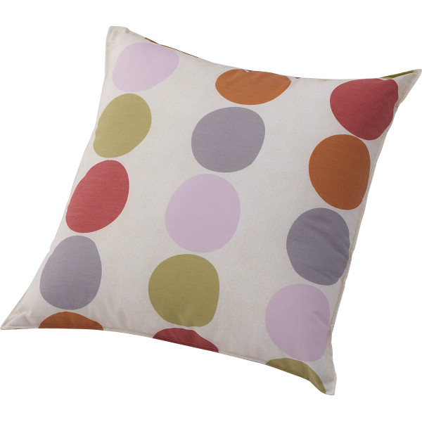 クッション（ドット）　アイボリー