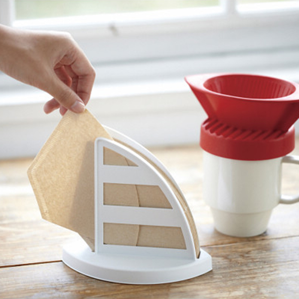 セルテヴィエ　コーヒードリッパー＆フィルターホルダー　レッド