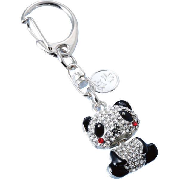 きらきら開運キーホルダー　パンダ　パンダ