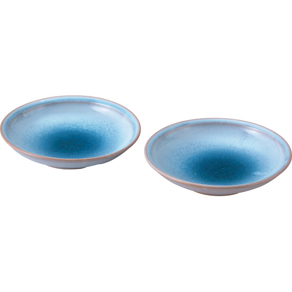 萩焼　ソライロ　ペア小皿