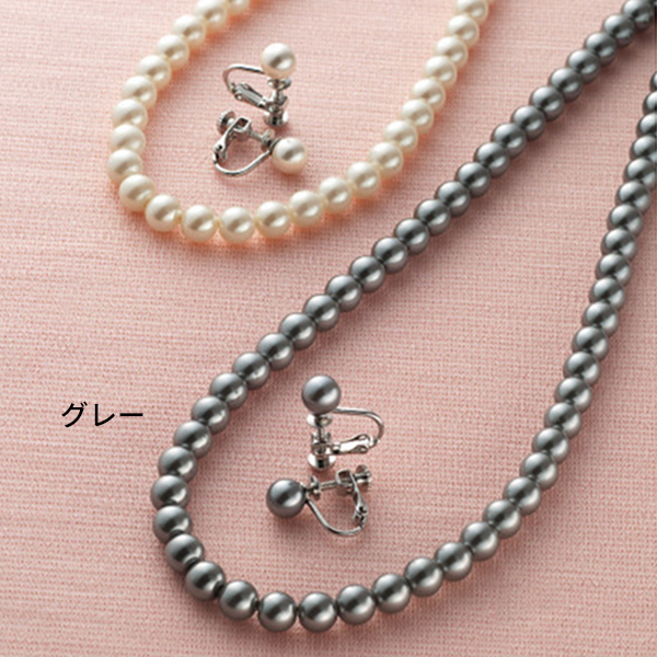 ネックレス２点セット　グレー