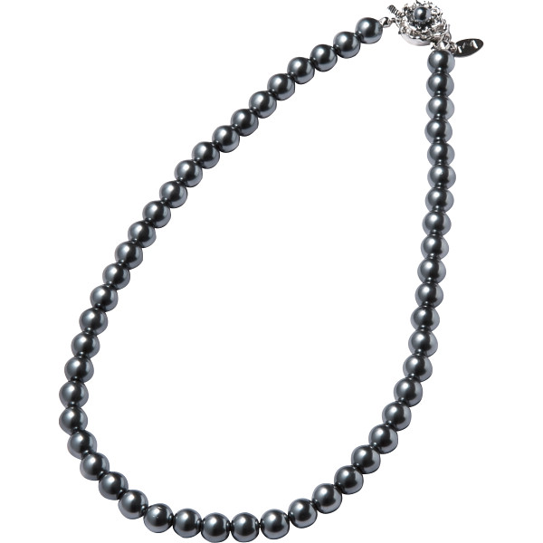 ミチコ　ロンドン　コシノ　パールネックレス　グレー