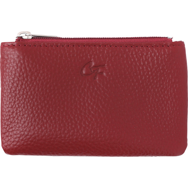 キャティフェラーリ　牛革マルチポーチ　ワイン