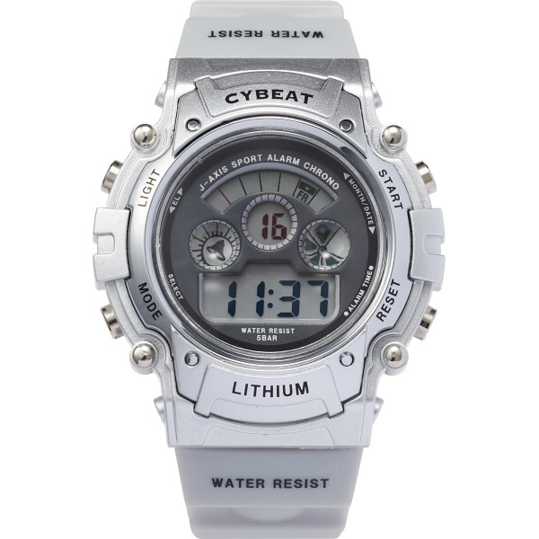 ５気圧防水デジタルＥＬバックライト　シルバー