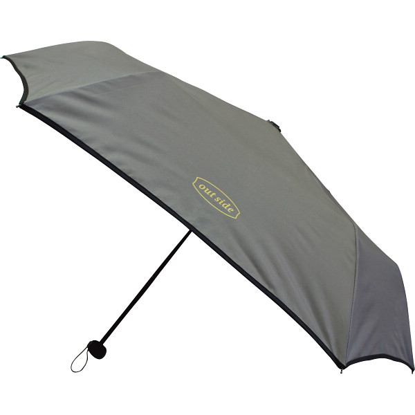 アウトサイド　丸ミニ傘　グレー