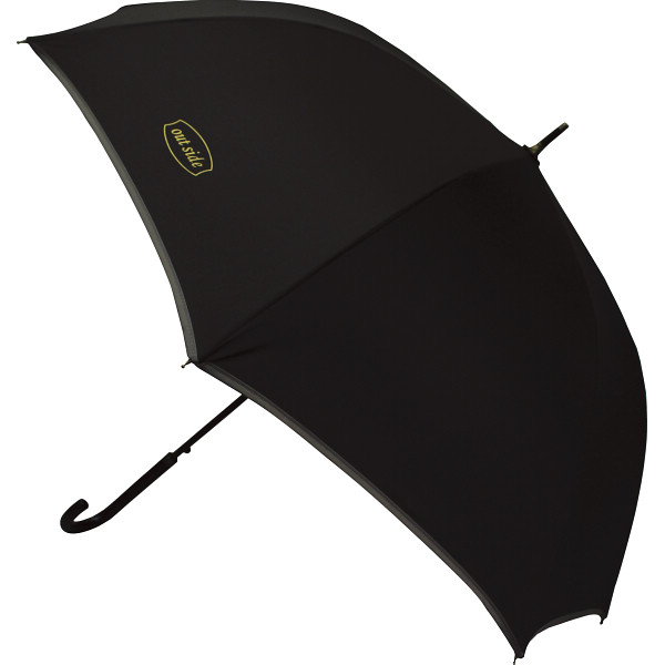 アウトサイド　ジャンプ長傘　ブラック