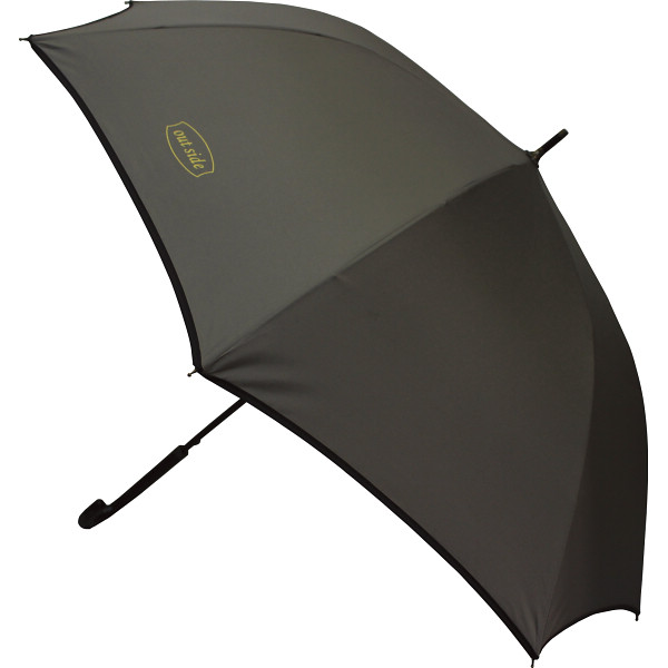 アウトサイド　ジャンプ長傘　グレー