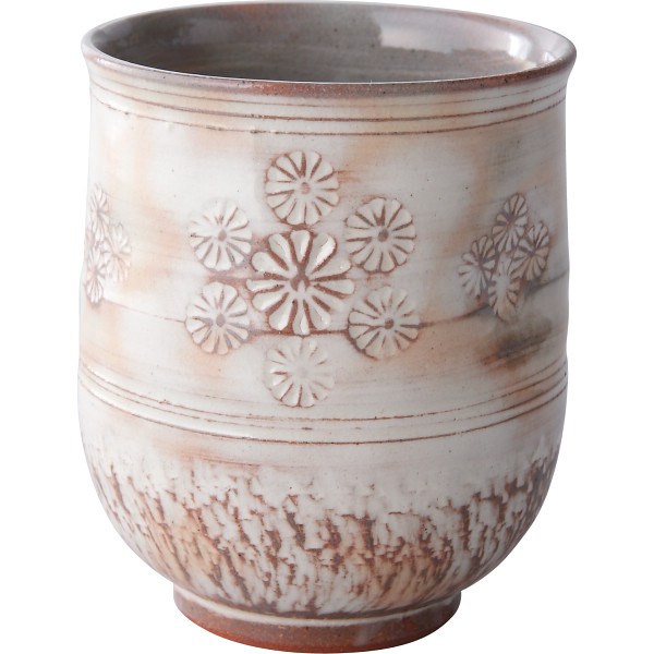 清水焼　印華　えくぼ湯呑