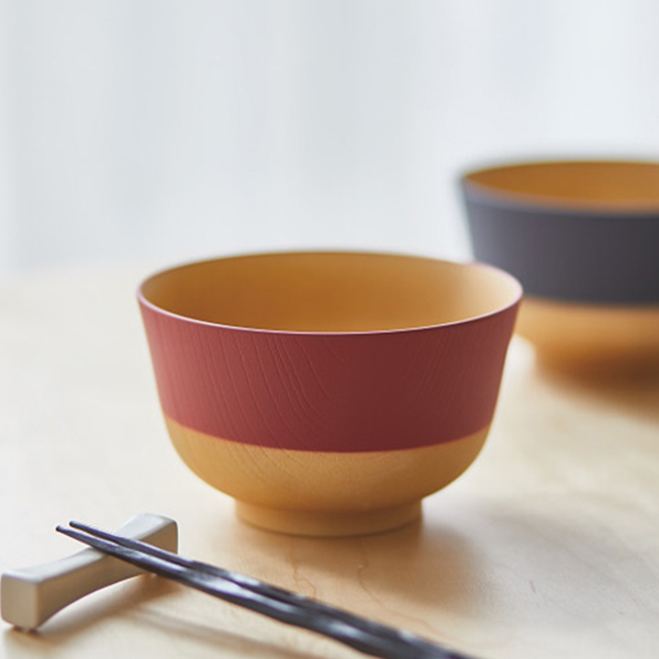 やさしい彩り　どんぶり　るり色／あかね色