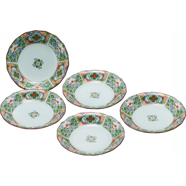 波佐見焼　鍋島地紋　小皿５枚揃