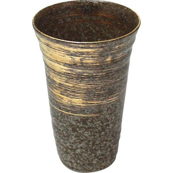 有田焼　雅刷毛（金色）　反型ビアカップ（大）