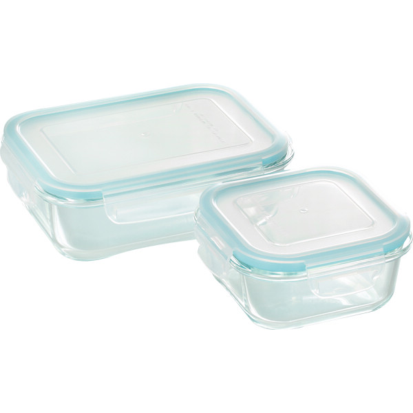 クラルテ　耐熱ガラス製保存容器２点セット