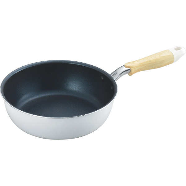 ナチュラプラス　ＩＨ対応深型フライパン（２２ｃｍ）