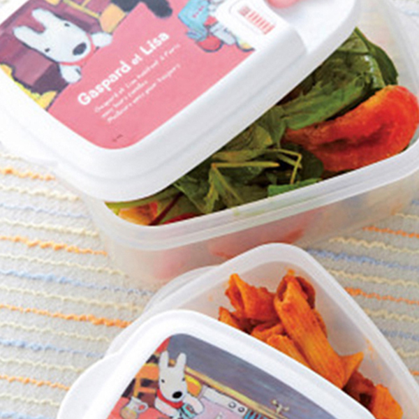 リサとガスパール　レンジ容器５点セット