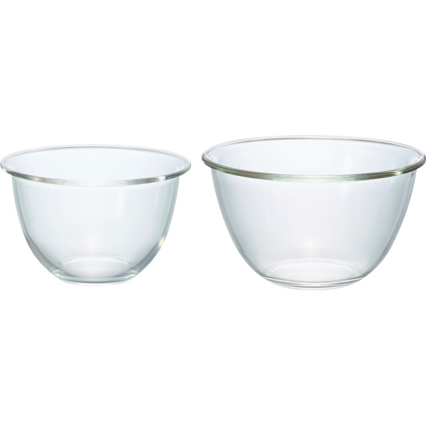 ハリオ　耐熱ガラスボウル２個セット