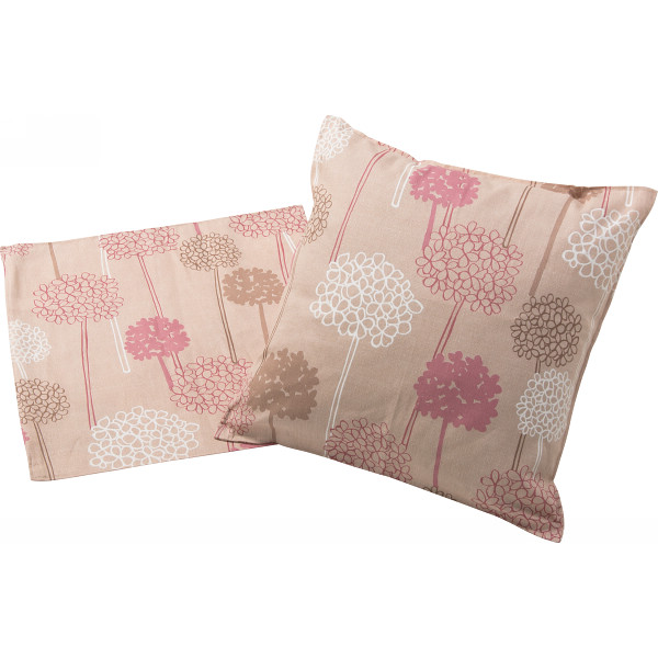 クッションカバー２枚セット　＜アリウム＞　ピンク