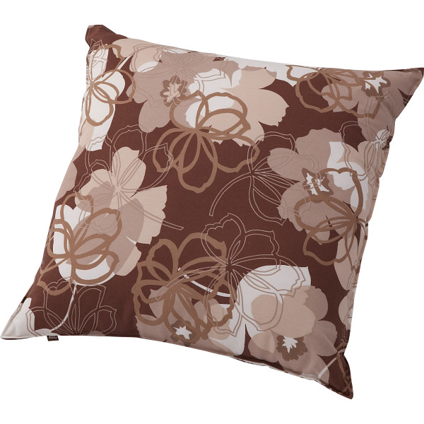 クッション（フルール）　ブラウン