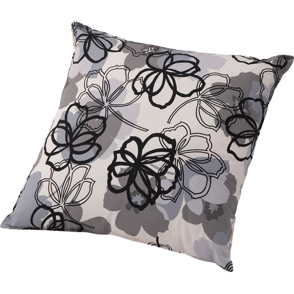 クッション（フルール）　ブラック