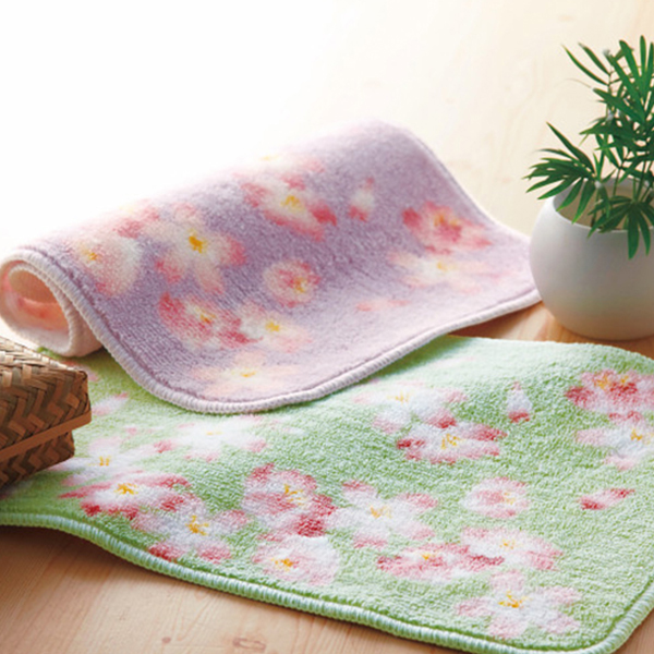 あいのや　バスマット　グリーン