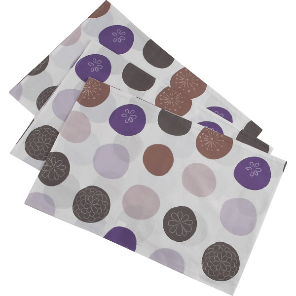 ピロケース３枚セット（おてだま）　ブルー