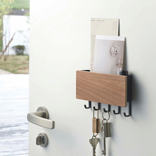 ホルダー付マグネットキーフック　　ブラウン