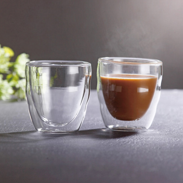 ボダム　ピラトゥス　ペアダブルウォールグラス