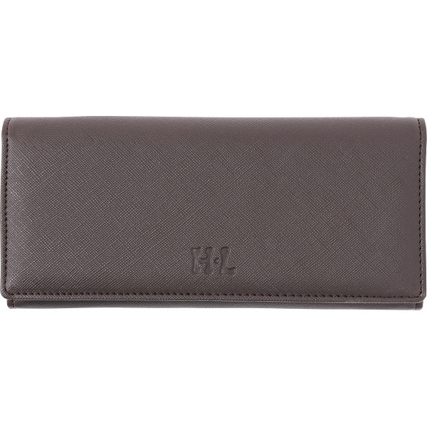 アッシュエル　メンズ長財布　ブラウン