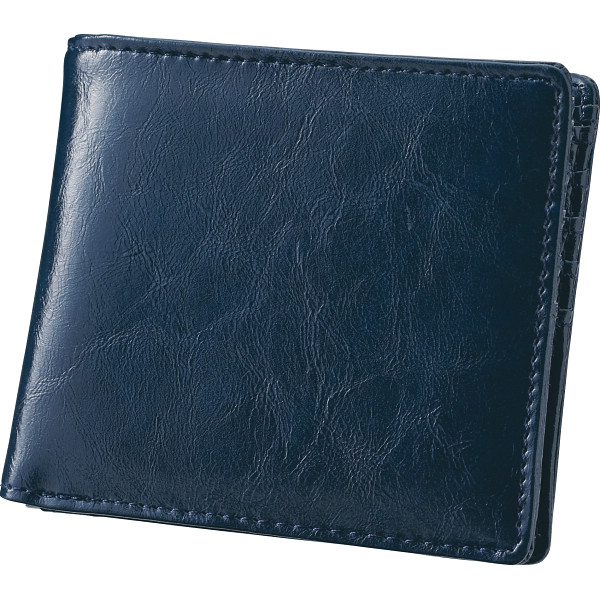 イルムス　二つ折財布　ネイビー
