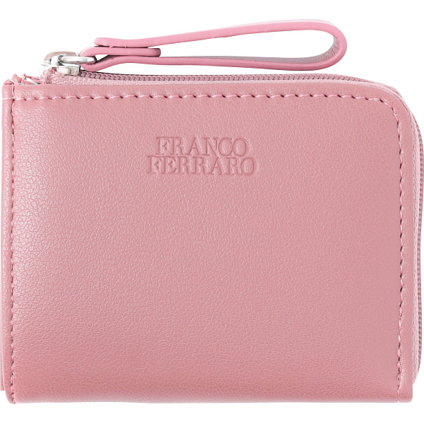 フランコフェラーロ　Ｌ字ファスナーキーリング付きコインパース　ピンク