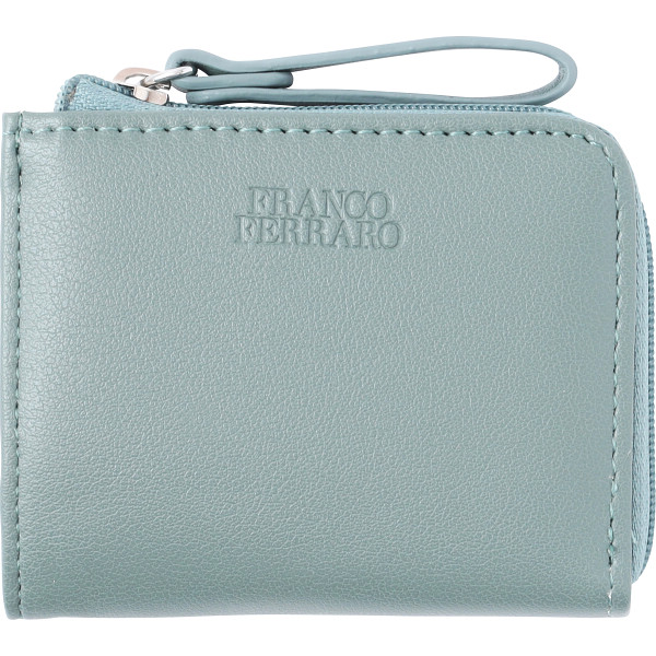 フランコフェラーロ　Ｌ字ファスナーキーリング付きコインパース　ブルー