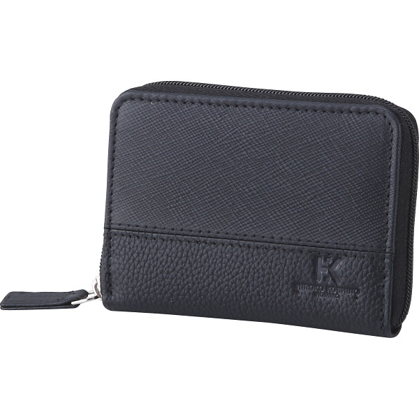 ヒロココシノ・オム　ラウンドファスナー小銭入れ　クロ