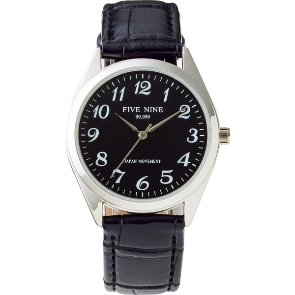 ファイブナイン　メンズ腕時計　ブラック文字盤