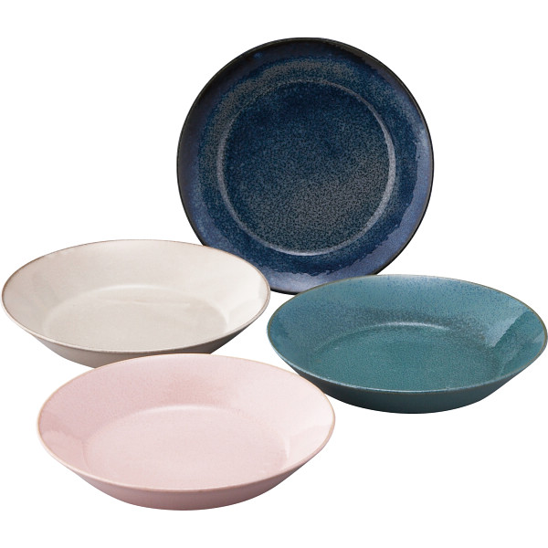 ナチュラルカラー　パスタ皿４点セット