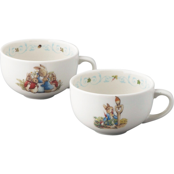 ピーターラビット　ペアスープマグセット
