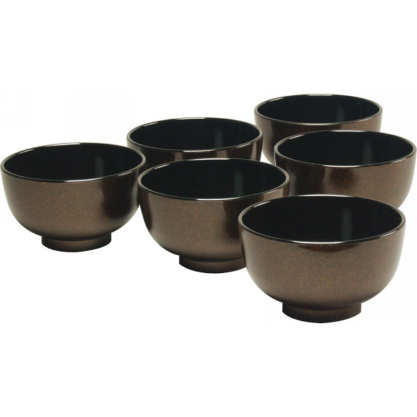 ラメ塗　汁椀６客揃
