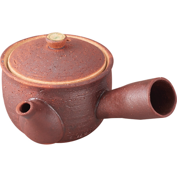 信楽焼　シガラキ急須　鉄赤