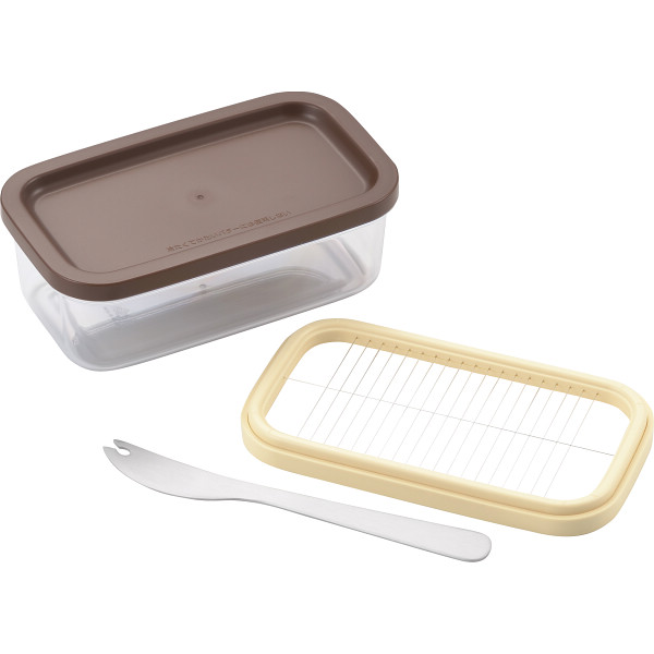 保存ができるバターカッター　ナイフ付き