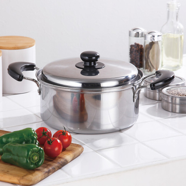 陳建一　ステンレス両手鍋（２０ｃｍ）