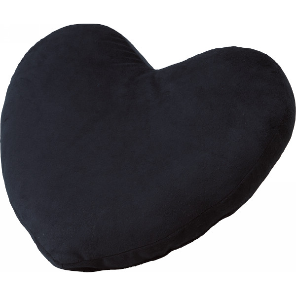 ハート型クッション　ブラック