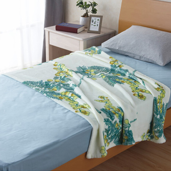 ミアミモザ　プリントマイクロファイバーハーフケット