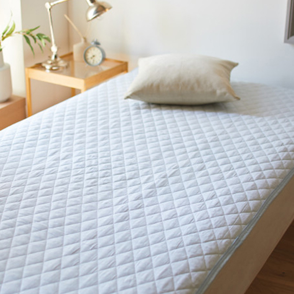 二重ガーゼ敷パット　ブルー