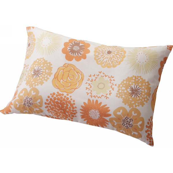 洗える枕＆カバーセット　フラワードット