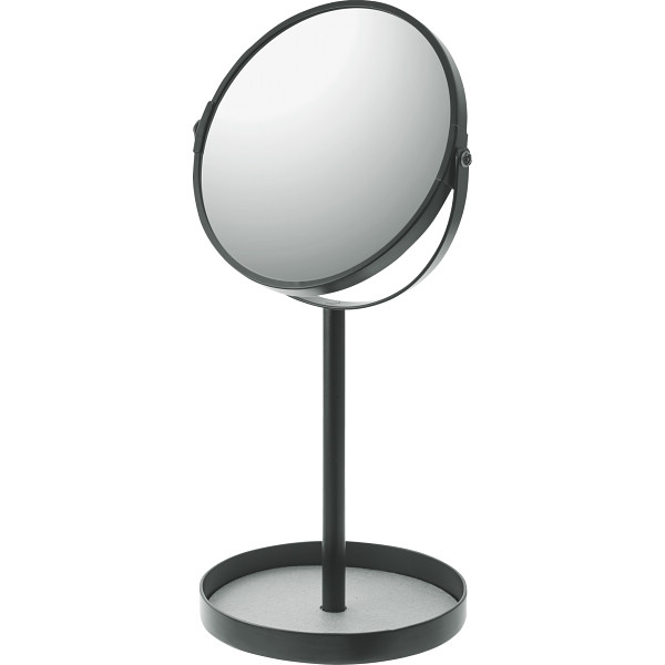 スタンドミラー＆トレイ　ブラック